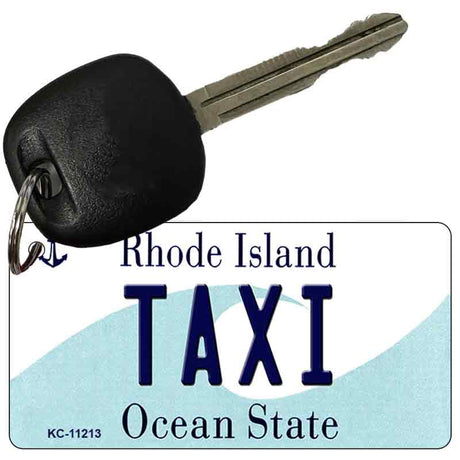 Taxi Rhode Island License Plate Tag Novelty Key Chain KC-11213