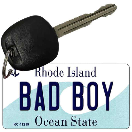 Bad Boy Rhode Island License Plate Tag Novelty Key Chain KC-11219