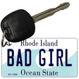 Bad Girl Rhode Island License Plate Tag Novelty Key Chain KC-11220