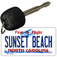 Sunset Beach North Carolina State Novelty Aluminum Key Chain KC-11247