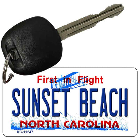 Sunset Beach North Carolina State Novelty Aluminum Key Chain KC-11247