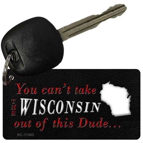 Wisconsin Dude Novelty Metal Key Chain KC-11303