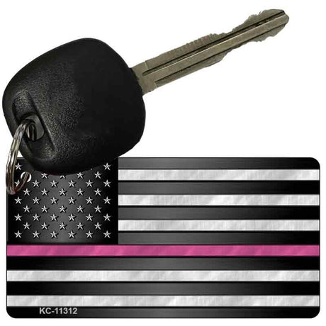 Thin Pink Line Novelty Metal Key Chain KC-11312