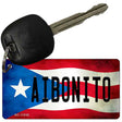 Aibonito Puerto Rico State Flag Novelty Metal Key Chain KC-11319