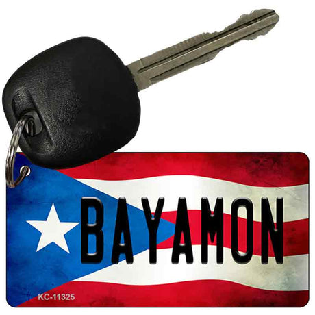 Bayamon Puerto Rico State Flag Novelty Metal Key Chain KC-11325