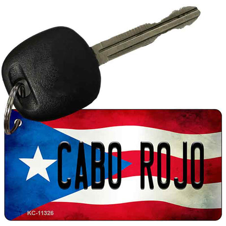 Cabo Rojo Puerto Rico State Flag Novelty Metal Key Chain KC-11326