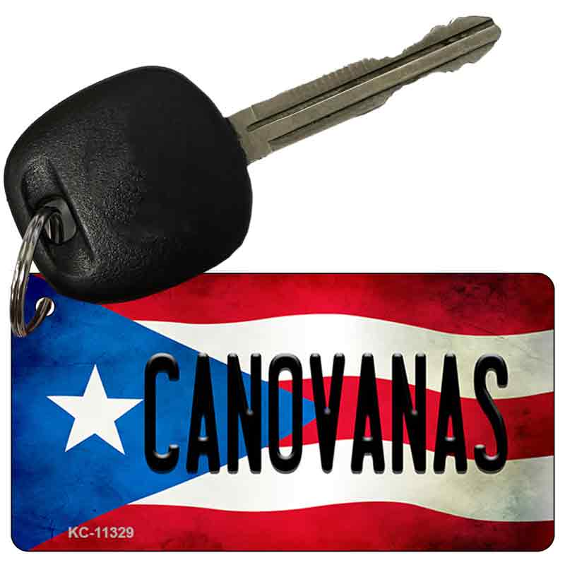 Canovanas Puerto Rico State Flag Novelty Metal Key Chain KC-11329