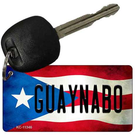 Guaynabo Puerto Rico State Flag Novelty Metal Key Chain KC-11346