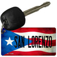 San Lorenzo Puerto Rico State Flag Novelty Metal Key Chain KC-11380