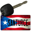 Santurce Puerto Rico State Flag Novelty Metal Key Chain KC-11399