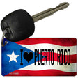 I Love Puerto Rico Puerto Rico State Flag Novelty Metal Key Chain KC-11409