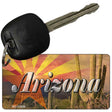 AZ Flag Arizona Cactus Novelty Metal Key Chain KC-11435