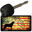 I Love My Dog Novelty Aluminum Key Chain KC-11452