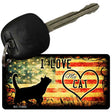 I Love My Cat Novelty Aluminum Key Chain KC-11453