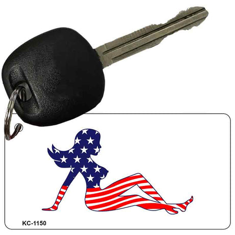 Flag Silhouette Novelty Aluminum Key Chain KC-1150