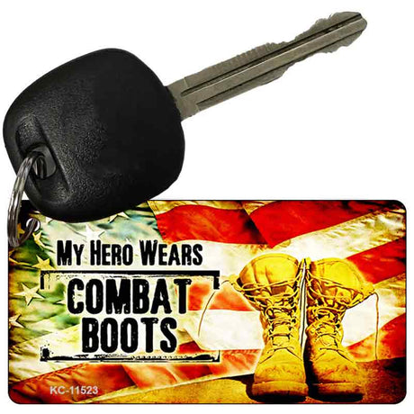 My Hero Wears Combat Boots Novelty Metal Key Chain KC-11523