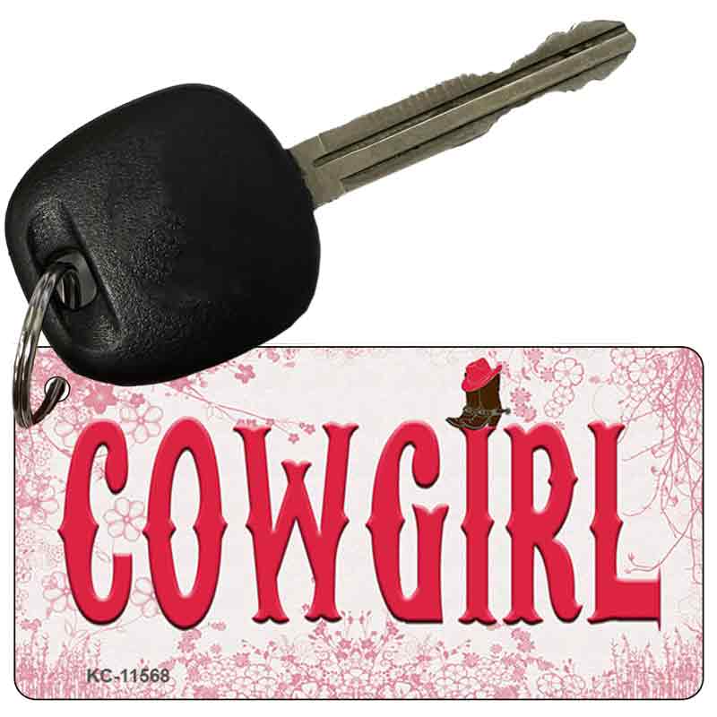 Cowgirl Novelty Metal Key Chain KC-11568