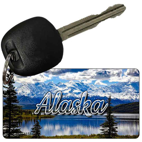 Alaska Snowy Mountains Novelty Metal Key Chain KC-11584