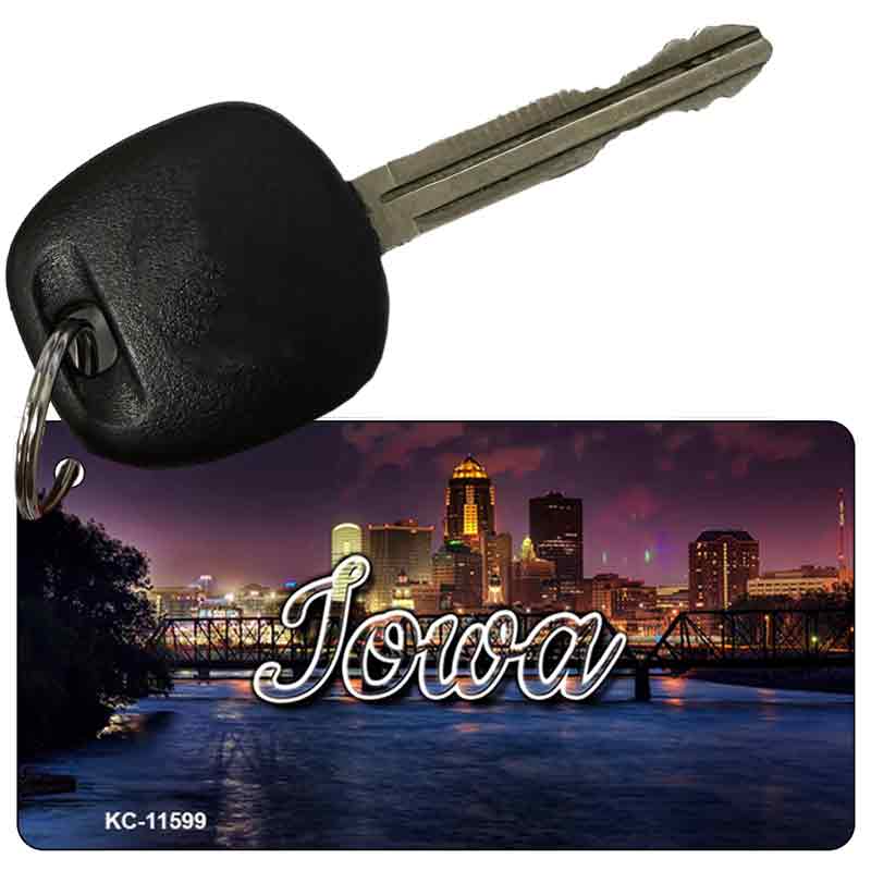 Iowa Bridge City Lights Key Chain KC-11599