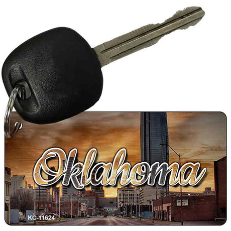 Oklahoma Sunset Skyline Key Chain KC-11624