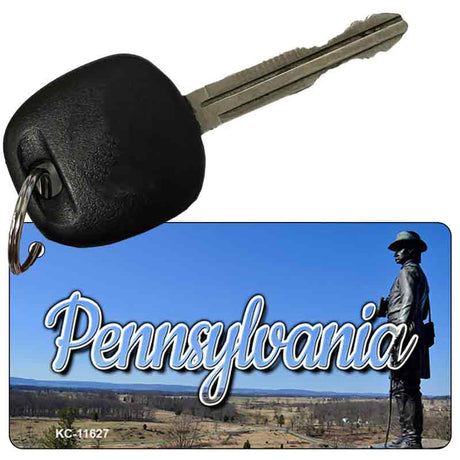 Pennsylvania Delaware City Skyline Key Chain KC-11627