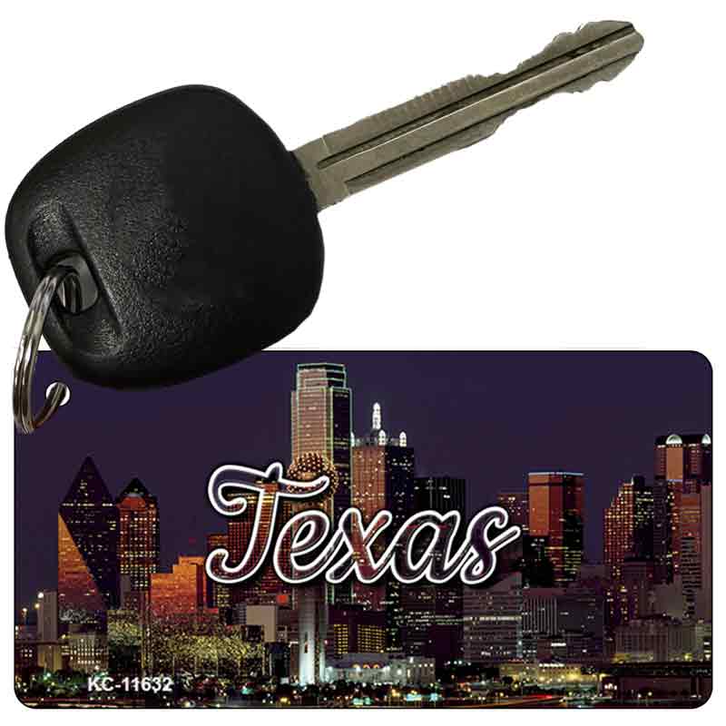 Texas City Lights Novelty Metal Key Chain KC-11633