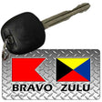 Bravo Zulu Novelty Metal Key Chain KC-11645