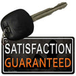 Satisfaction Guaranteed Novelty Metal Key Chain KC-11664