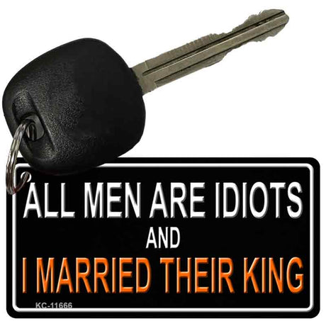 All Men Are Idiots Novelty Metal Key Chain KC-11666