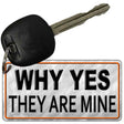 Why Yes They Are Mine Novelty Metal Key Chain KC-11671