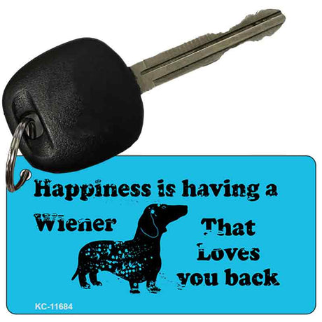 Happiness Is Having A Wiener Novelty Metal Key Chain KC-11684