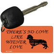 Wiener Love Novelty Metal Key Chain KC-11687