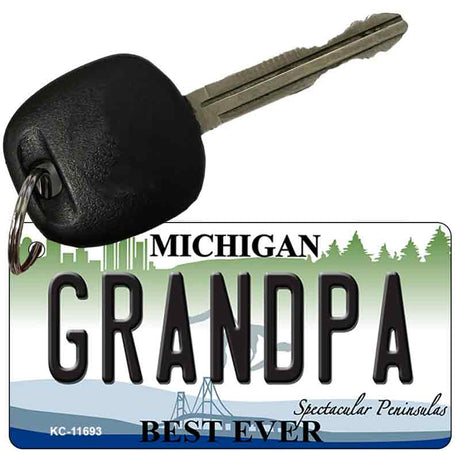 Grandpa Michigan Novelty Metal Key Chain KC-11693