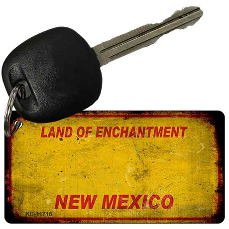 New Mexico Rusty Blank Key Chain KC-11716