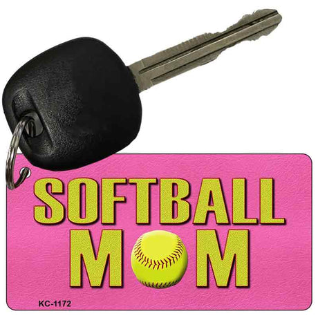 Softball Mom Novelty Aluminum Key Chain KC-1172