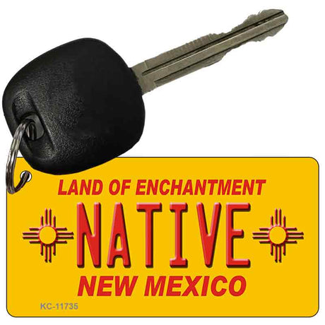 Native New Mexico Yellow State Novelty Metal Key Chain KC-11735