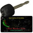 New Mexico Black Rusty Blank Key Chain KC-11755