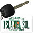 Isla Del Sol Florida Novelty Metal Key Chain KC-11769