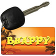 Be Happy Novelty Metal Key Chain KC-11775