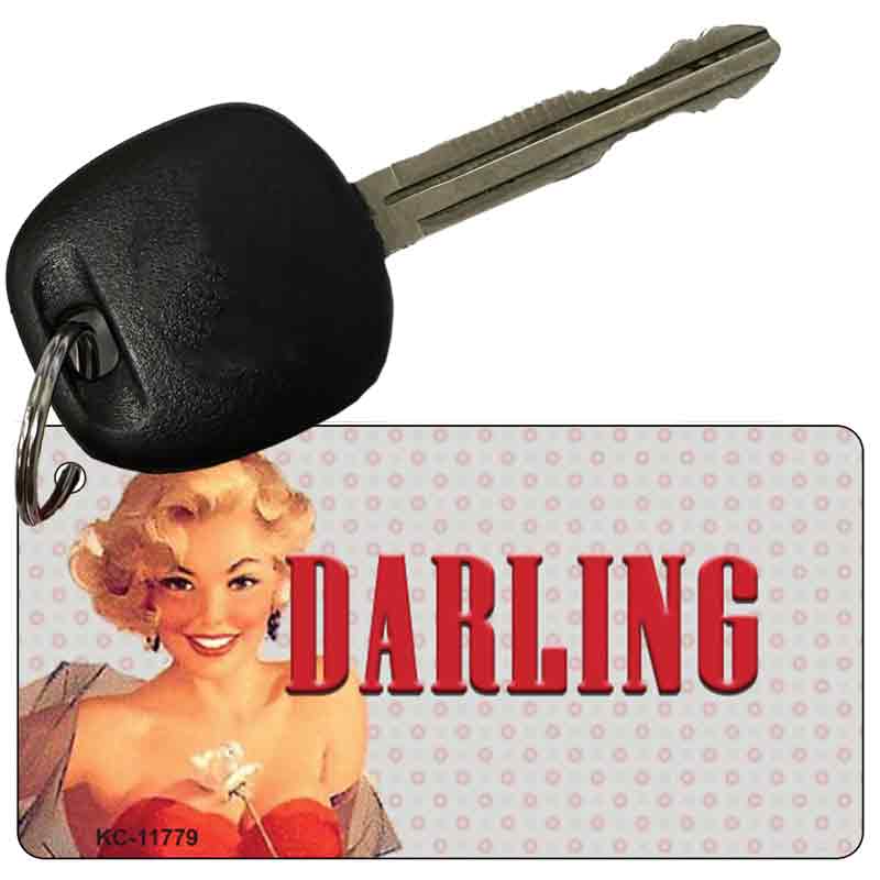 Darling Vintage Pinup Novelty Metal Key Chain KC-11779