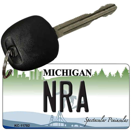 Michigan NRA Novelty Metal Key Chain KC-11782