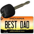 Best Dad Indiana Amber Novelty Metal Key Chain