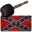 Confederate Flag Corrugated Novelty Metal Key Chain KC-11813