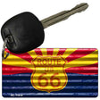 Arizona Route 66 Corrugated Novelty Metal Key Chain KC-11814