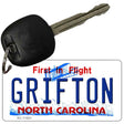 Grifton North Carolina Novelty Metal Key Chain KC-11821