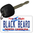 Black Beard North Carolina Novelty Metal Key Chain KC-11829