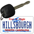 Hillsbourgh North Carolina Novelty Metal Key Chain KC-11837