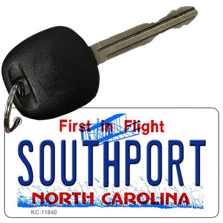 Southport North Carolina Novelty Metal Key Chain KC-11840