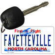 Fayetteville North Carolina Novelty Metal Key Chain KC-11841