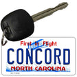 Concord North Carolina Novelty Metal Key Chain KC-11842